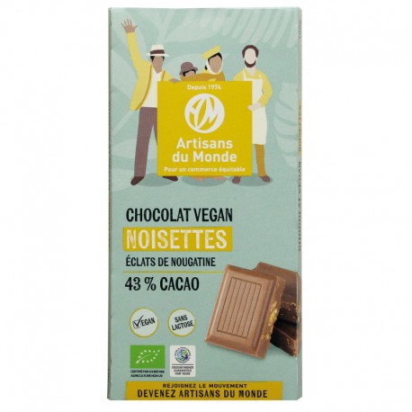 CHOCOLAT VEGETAL NOISETTE 100G CHOCOLAT VEGETAL NOISETTE 100G
