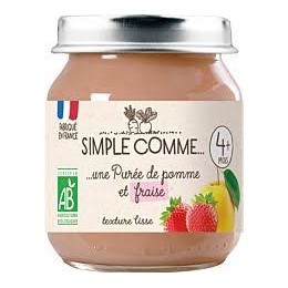 POT POMME ET FRAISE 125G