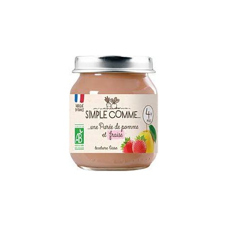 POT POMME ET FRAISE 125G